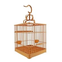 Yardwe Cockatiel Bird Cage Set with Plastic Base Pole Large Budgie Cage for Parrots Bird Cages for Cockatiels Indoor/Outdoor Pet Cage