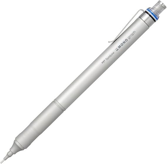 Tombow MONO graph Fine Mechanical Pencil • 0,5 mm • Gümüş