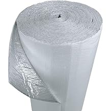 US Energy Products 400sqft (24" x 200') White / Foil Double Bubble Reflective Insulation Thermal Vapor Barrier R8 Residential Commercial