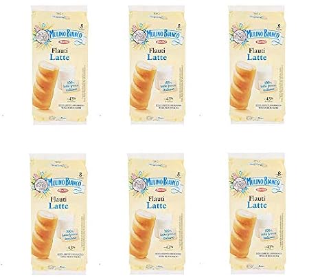 MULINO BIANCO 6 Confezioni Flauti Latte 280 gr