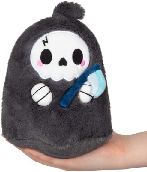Squishable - Snugglemi Snackers Reaper - Spooky Collection - 7 in - Soft Toy Collectible Stuffed Animal - Beans