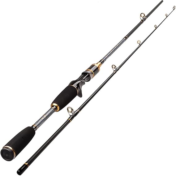 2 Section 1.8m 2.1m 2.4m Bait Casting Rods 7-25g Lure Weight Carbon Lure Fishing Rod Carp Pole 10-20lb Line Weight Canne A Peche