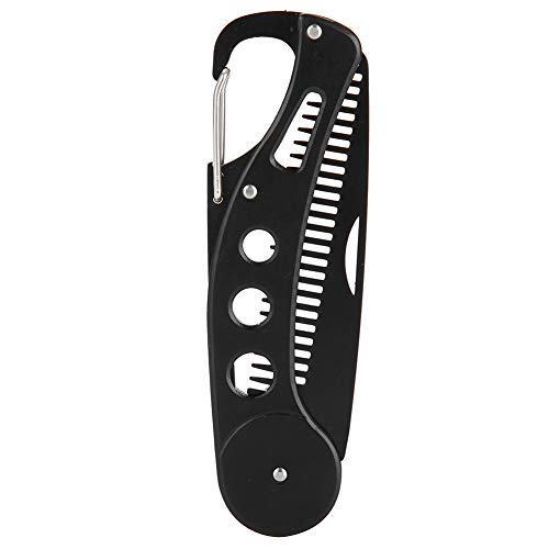 Delaman Mens Stainless Steel Folding Multifunctional Pocket Comb for Beard and Mustache Styling