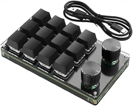Gaming Keyboard Programmable Keyboard 2 Knobs Usb Mini Mechanical Keypad Osu Hid Portable One Hy Programmable Keypad