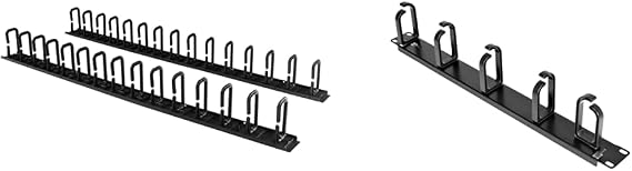 Vertical 40U Server Rack Cable Management Bundle with 19 Server Rack Cable Management Panel