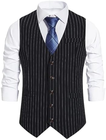 YSENTO Mens Suit Vest