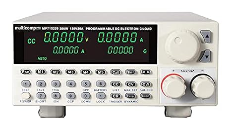 DC Electronic Load, 300 W, Programmable, 0V, 120V, 30A