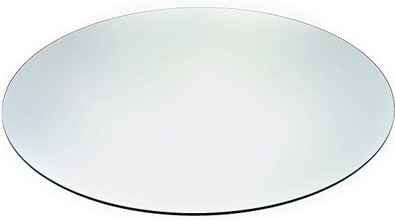 Audio-Visual Direct 24" Tempered Glass Table Top with Rounded Edge 5/16" Thick