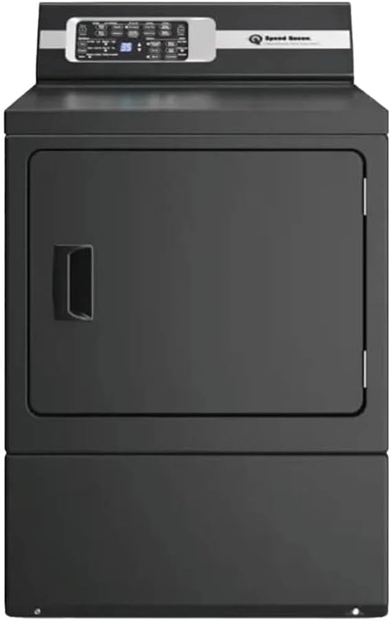 Speed Queen ADA 7 Cu. Ft. Sanitizing Gas Dryer with Pet Plus in Matte Black