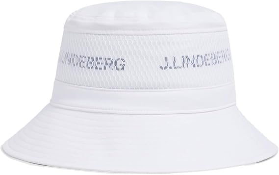 J. Lindeberg Denver Bucket Golf Hat - White One Size