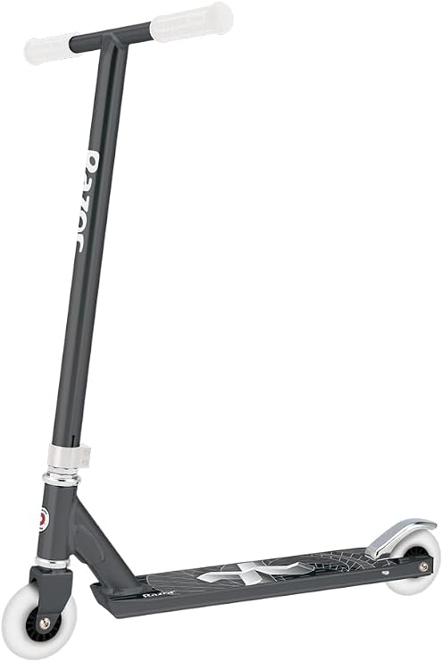 Razor Pro X Stunt Scooter – Fixed Handlebars, 100 mm Performance Wheels, Aluminum Deck with Boxed Edges, Professional Quality Trick Scooter for Kids and Teens, Grey