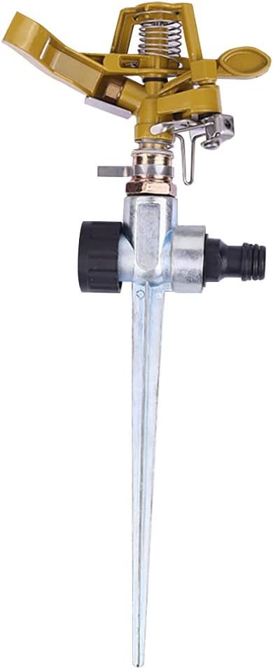 WANGCL 360 Degree Heavy Duty Impact Lawn Sprinkler Irrigation Sprayer Garden Sprinkler for Watering Plants Flowers Veggies