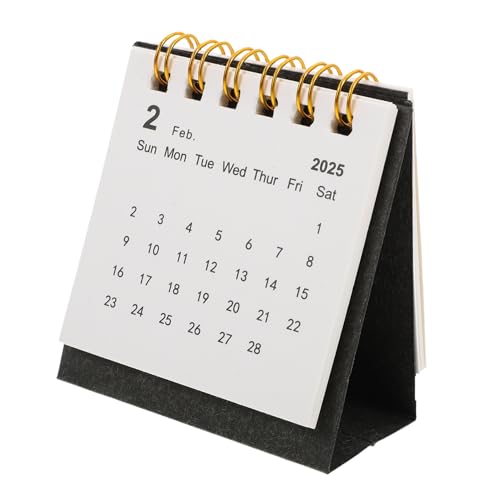 2025 Mini Desktop Calendar Pocket Calendar 2024-2025 Standing Flip for Home Office School Supplies