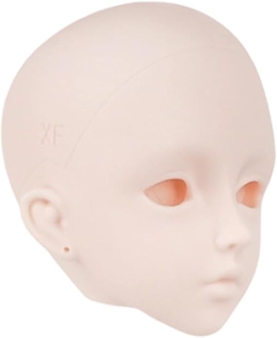 1/3 BJD Doll Head Single Head Bald Unpainted for 60cm Dolls PVC PP DIY Toy Photography Prop Collector Enthusiast