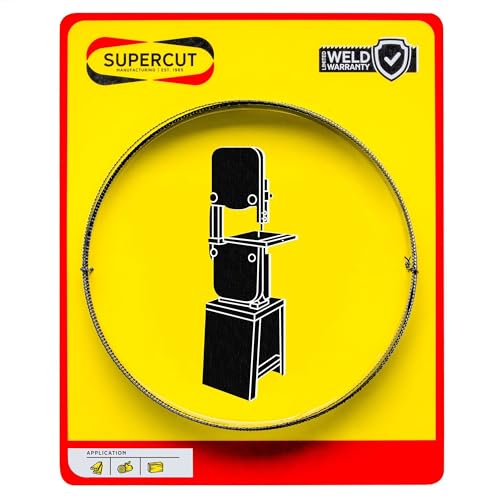 SUPERCUT 95-inch x 12-inch x .025 x 24 TPI Carbon Tool Steel BANDSAW Blade for Cutting Wood, Plastics, or Non Ferrous Metals