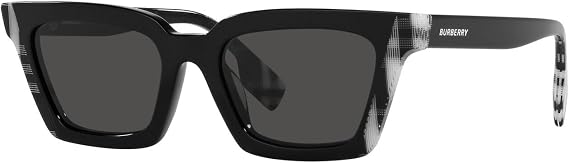 BURBERRY Sunglasses BE 4392 U 405187 Briar Black/Check White Black