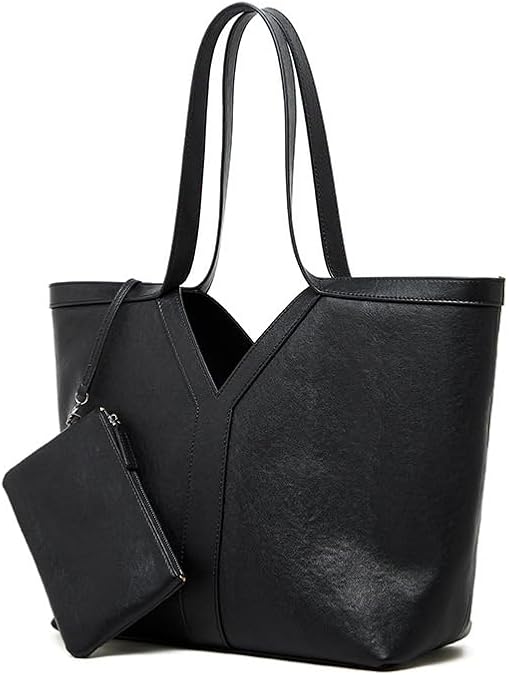 Genuine Leather Tote Bag for Women Retro Hobo Handbag Large Underarm Shoulder Purses Commuting Travel Satchel