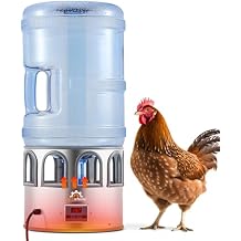 Heated Chicken Waterer 5 Gallon, Heated Poultry Waterer, for Chicken Duck and Chicken Coop