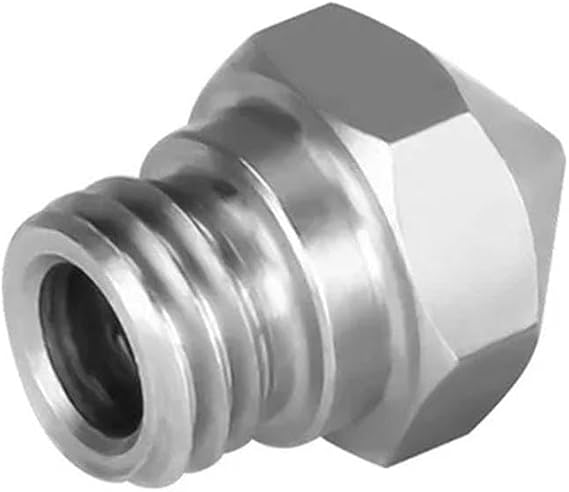 1pc/3pcs/5pcs/10pcs 3D Printer Hotend Nozzle MK10 M7 Thread 0.2/0.3/0.4/0.5/0.6/0.8/1.0mm For 1.75mm Filament 3D Printer Parts Nozzle Kit(3Pcs stainless steel,1.0mm)