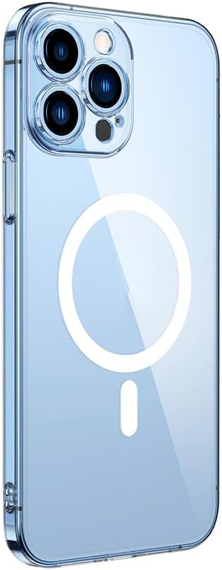 Apple iPhone 12 Pro Max İçin Kamera Korumalı Manyetik Şarj Özellikli Şeffaf Demy Sert PC Kapak