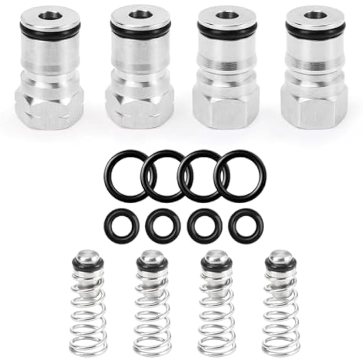 2 Pair Ball Lock Keg Post, 1932-18 Gas Post Keg Liquid Post Cornelius Corny Poppet Spring Spare Sealing O-ring Replacement Kit for Brewing Quick Disconnect Fitting