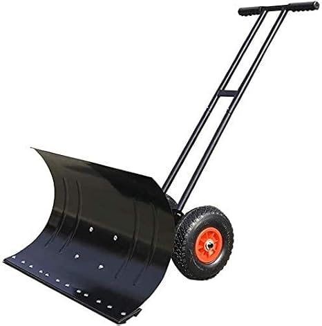 Snow Shovel Rolling Snow Pusher| Heavy Duty Efficient Snow Plow Suitable for Driveway Or Pavement Clearing Snow Pusher