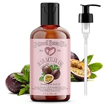 Natural Born Oils Maracuja Oil, 8oz, Organic, Cold-Pressed, Rich in Fatty Acids, Ideal for Moisturizing Skin, Hair Nourishment