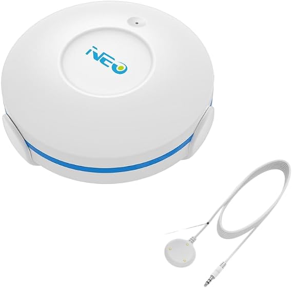 NEO Z-Wave Plus 700 Water Leak Sensor with Probe, Home Assistant & Hubitat