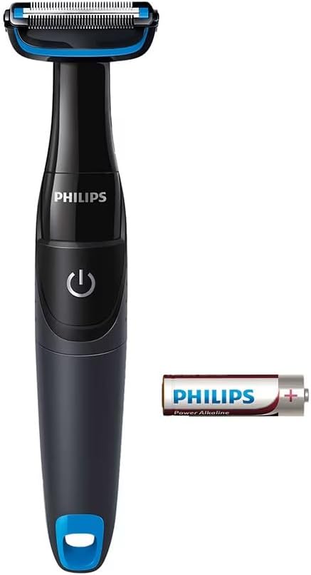 Philips Bodygroom Series 1000 su geçirmez vücut bakım makinesi, pille çalışır (model BG1024/16)