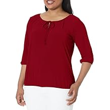 Star Vixen Women's 3/4 Sleeve Peasant Top