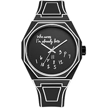 GORBEN Creative Sketch Watch Sports Fashion Quartz Minimalist Black and White Anime Series Watch