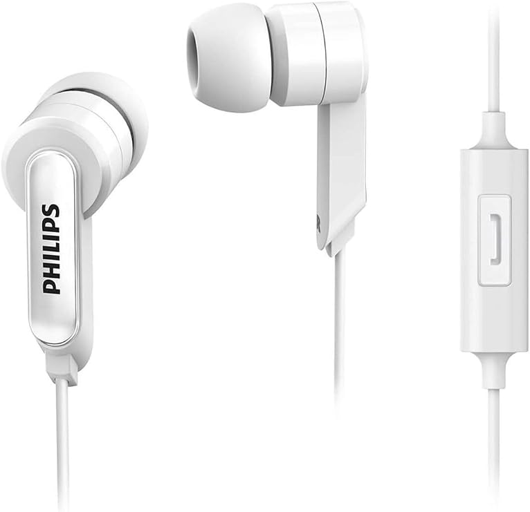 Philips SHE1405 Kablolu Kulak İçi Kulaklık, Mikrofon, 3.5mm Jack, Beyaz
