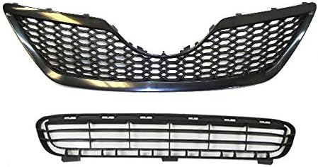 202 Black Grille Front Bumper Lower Grille 2pcs For Camry SE Model 2007-2009 TO1036103 TO1200291