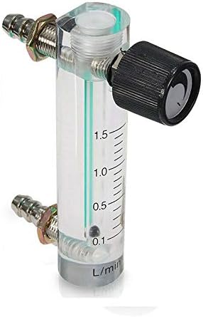 Vogueing Tool Flow Meter with Control Valve YB-4M Air Flow Meter Gas Regulator for Oxygen Air and Gas (0.2-2L/min)