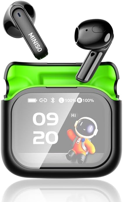 MINISO MS103 AI Translator Earbuds, 3-in-1 Translation Earbuds in Real Time Support 135 Languages, Audifonos Traductores Ingles Espanol, Bluetooth 6.0 Translating Device for Travel Business Learning