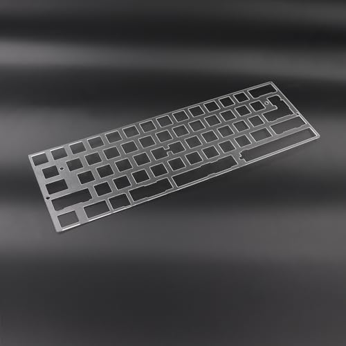 60% 61 64 Left Shift 2u 2.25u Transparent Frosted PC Plate Minila ANSI ISO for DZ60 GH60 XD64 Bface YD64MQ DIY Mechanical Keyboard Positioning Plate2.25U Left Shift