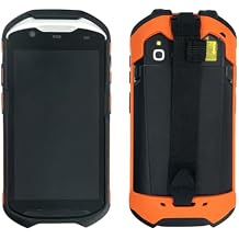 Protective Case Cover Bumper Case with Hand Strap Rugged Boot for Zebra TC52ax (SG-TC52AX-LORGB-01) Barcode Scanner,Sturdy Protect(Orange)