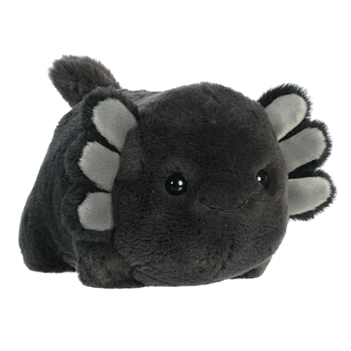 Aurora Adorable SpudstersTM Stuffed Animal - Round Shape Makes for Comforting Cuddles - Perfect for Kids All Ages and Animal Loving Adults - Black 10 Inches