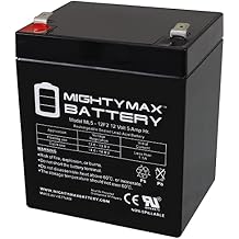 Mighty Max Battery ML5-12F2-12 Volt 5 AH, F2 Terminal, Rechargeable SLA AGM Battery