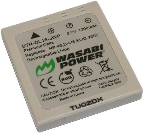 Wasabi Power Battery for Fujifilm NP-40, NP-40N and Fuji FinePix F402, F403, F420, F455, F460, F470, F480, F610, F650, F700, F710, F810, F811, J50, V10, Z1, Z2, Z3, Z5fd