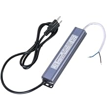 LED Driver DC 24Volt 60W IP67 Waterproof Constant Voltage LED Power Supply Adapter,AC100-240V to DC24V Low Voltage Transformer for LED Lights and More