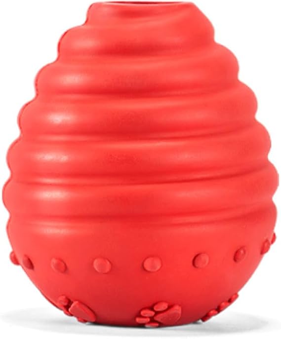 Chew Toy for Dogs, Natural Rubber Dog Chewers, Dog Puzzle Treat Food Dispensing Ball Toys for Puppies Teething, Use Treats with Stuffable Chew Toy for Teeth/Slow Feeder