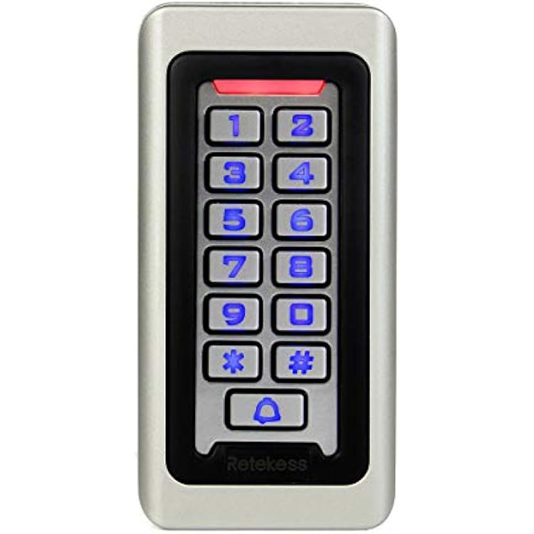Retekess T-AC03 Security Access Control Keypad,RFID Keypad,Door Access Control,Stand-Alone Keypad,2000 Users,Wiegand 26-bit,Support Proximity RFID Card