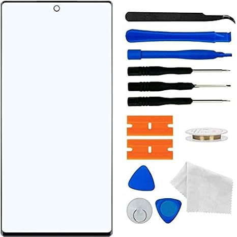 Original Galaxy Note 20 Ultra 5G N9860 Screen Replacement, Front Outer Lens Glass Screen Replacement Repair Kit for Samsung Galaxy Note 20 Ultra 5G Series (Galaxy Note 20 Ultra 5G 6.9'- Black)