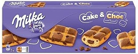 Milka Cake & Choc with Cream and Chocolate Nuggets 175g Biscuits Cookies
