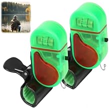 Fishing Bite Alarm with LED Light, 2025 New Sensitive Smart Electronic Fishing Bells for Rods, Fish Bite Alarm Sound Alert Bell, Clip-On Electronic Fishing Alarms Bite Alarms for Fishing (2)
