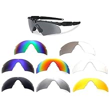 GALAXYLENSE 8 Pieces Replacement Lenses For Oakley Si Ballistic M Frame 2.0 Z87 Sunglasses