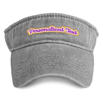 Customize Hat for Men Personalized Text Sun Caps Black