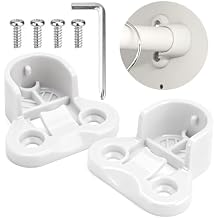 Upgraded Replacement Brackets for IKEA Pax Komplement, White Replacement Brackets Kit Rail Holders for IKEA Pax Closet System