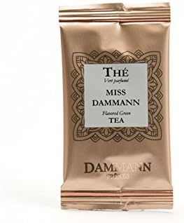 Miss Dammann, Ginger-Flavoured Green Tea, Box of 24 Enveloped Cristal® Teabags, Dammann Frères